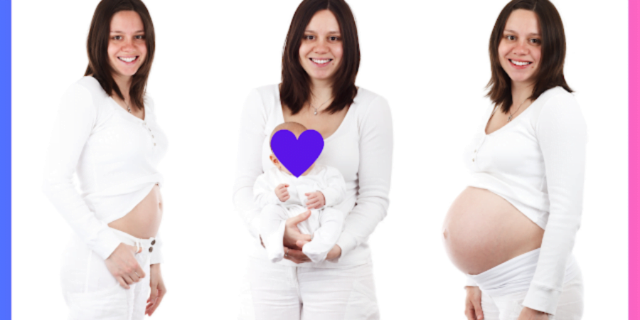 What is the normal rate for a woman's weight gain during pregnancy?
