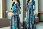 Women’s New Long Printed Loose Dress