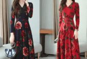 Women’s New Long Printed Loose Dress