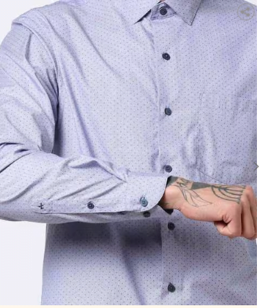 Elevate Your Style with Ditsy Print Slim Fit Shirt – Limited Stock!